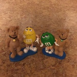 M&M’s figurines - Yellow and Ms. Green